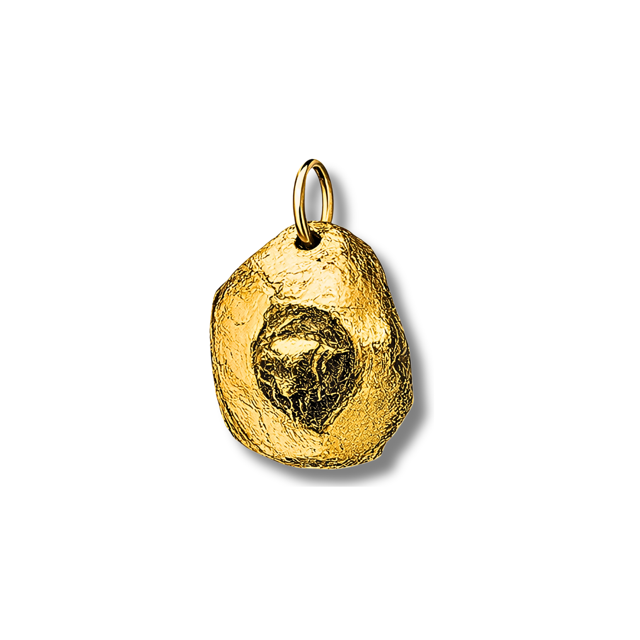 Liminoko Nugget-Anhänger 18 Karat Gelb Vergoldet