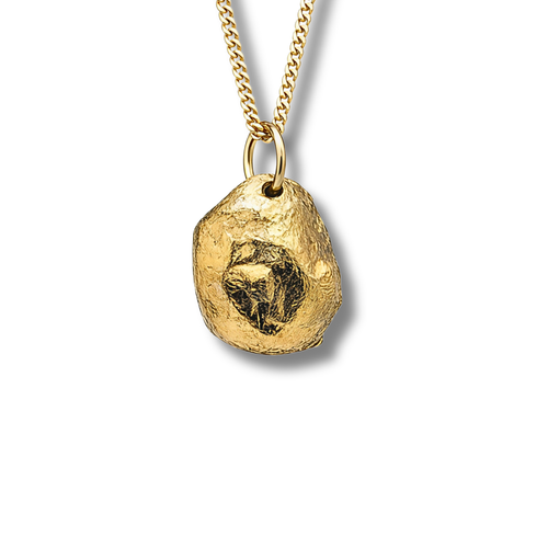 Liminoko Nugget-Anhänger 18 Karat Gelb Vergoldet