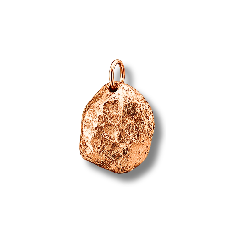 Liminoko Nugget-Anhänger 18 Karat Rosé Vergoldet