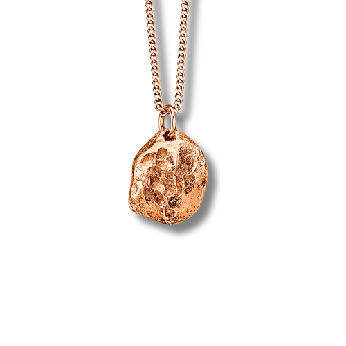 Liminoko Nugget-Anhänger 18 Karat Rosé Vergoldet